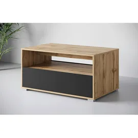 P & B Couchtisch Narobi-II ca. 90x45x55 cm, Eiche/Schwarz