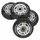 Nils Extreme PU 70x24 82A matt schwarz (4 Stk.) – ABEC-9 (8 Stk.) Set