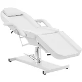 Physa Hydraulische Kosmetikliege 200 kg Sitzhöhe: 67-78 cm 360°-drehbar Weiß Kunstleder Behandlungsliege Kosmetikstuhl Therapieliege Massageliege Tattooliege Massagetisch