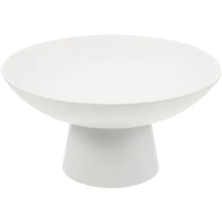 IMIKEYA Keramik-Obstschale Snackschale Mit Füßen Behälter Für Süßigkeiten Nüsse Behälter Sockelschale Dekorative Servierschale Für Die Küchentheke Obst- Und Gemüsehalter Weiß