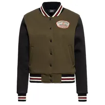 Queen Kerosin Collegejacke Unisex Grün L