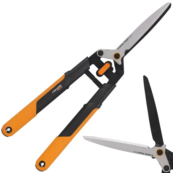 Fiskars Heckenschere HSX96  Hand-Heckenschere  duale Schneidetechnologie