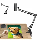 Intelligenter Skizzenprojektor, tragbare Kunstprojektorlampe, unterstützt Bluetooth- und WLAN-Verbindung, Mini-Programmsteuerung, einstellbare Brennweite und Größe, für Desktop-Leinwand