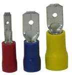 Kerb-Flachstecker 2,8mm rot - 1,5mm2, 100 Stk