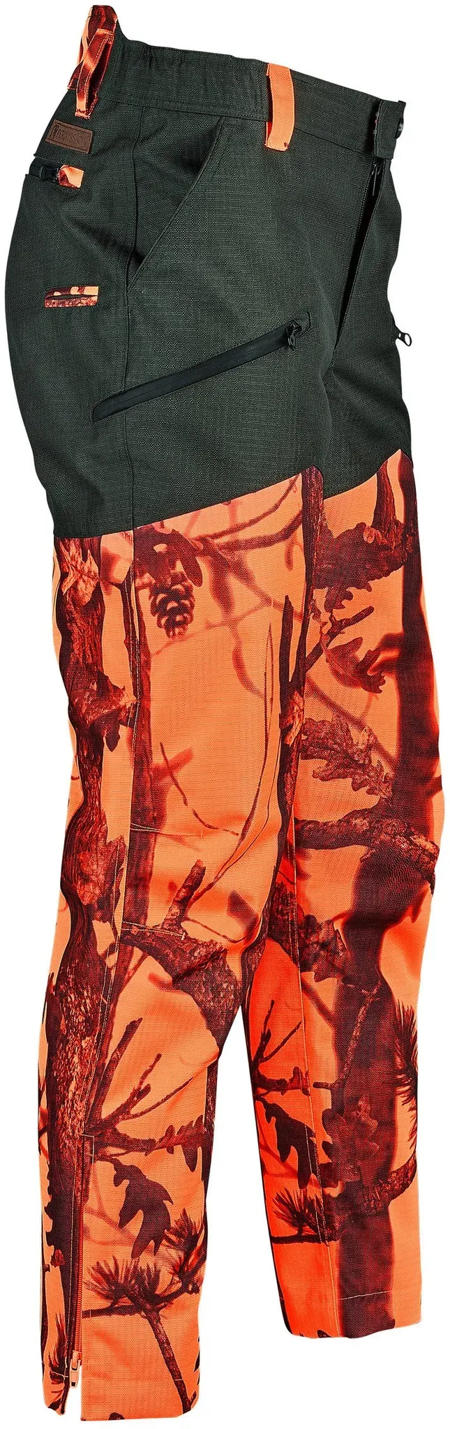 Percussion Jagdhose Predator R2, grün-orange, 46