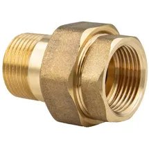 tecuro - Messing Verschraubung Ig X Ag 1 Zoll, Konisch Dichtend, Ms-blank Cw617n