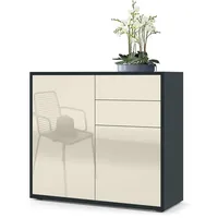 Vladon Kommode, Creme, 79x74x36 cm, Wohnzimmer, Kommoden & Sideboards,