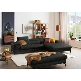 W.Schillig Polsterhocker Leder 141 x 42 x 70 cm Grau