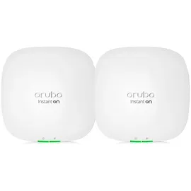 HPE NETWORKING Instant On 2xAP22 (RW) ohne Netzteil Access Point Dualband Set2 (Wi-Fi 6, 2,4/5 GHz, Smart Mesh-WLAN, R4W02A