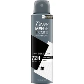 Dove Men+Care advanced Anti-Transpirant Invisible Dry gegen weiße Spuren schützt 72 Stunden vor Körpergeruch und Schweiß 150 ml 8 Stück