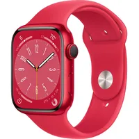 Apple Watch Series 8 GPS 45 mm Aluminiumgehäuse (product)red, Sportarmband (product)red