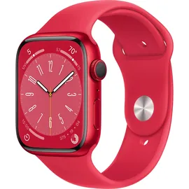 Apple Watch Series 8 GPS 45 mm Aluminiumgehäuse (product)red, Sportarmband (product)red