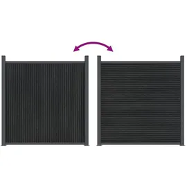 vidaXL Zaunelement Grau 1737x186 cm WPC