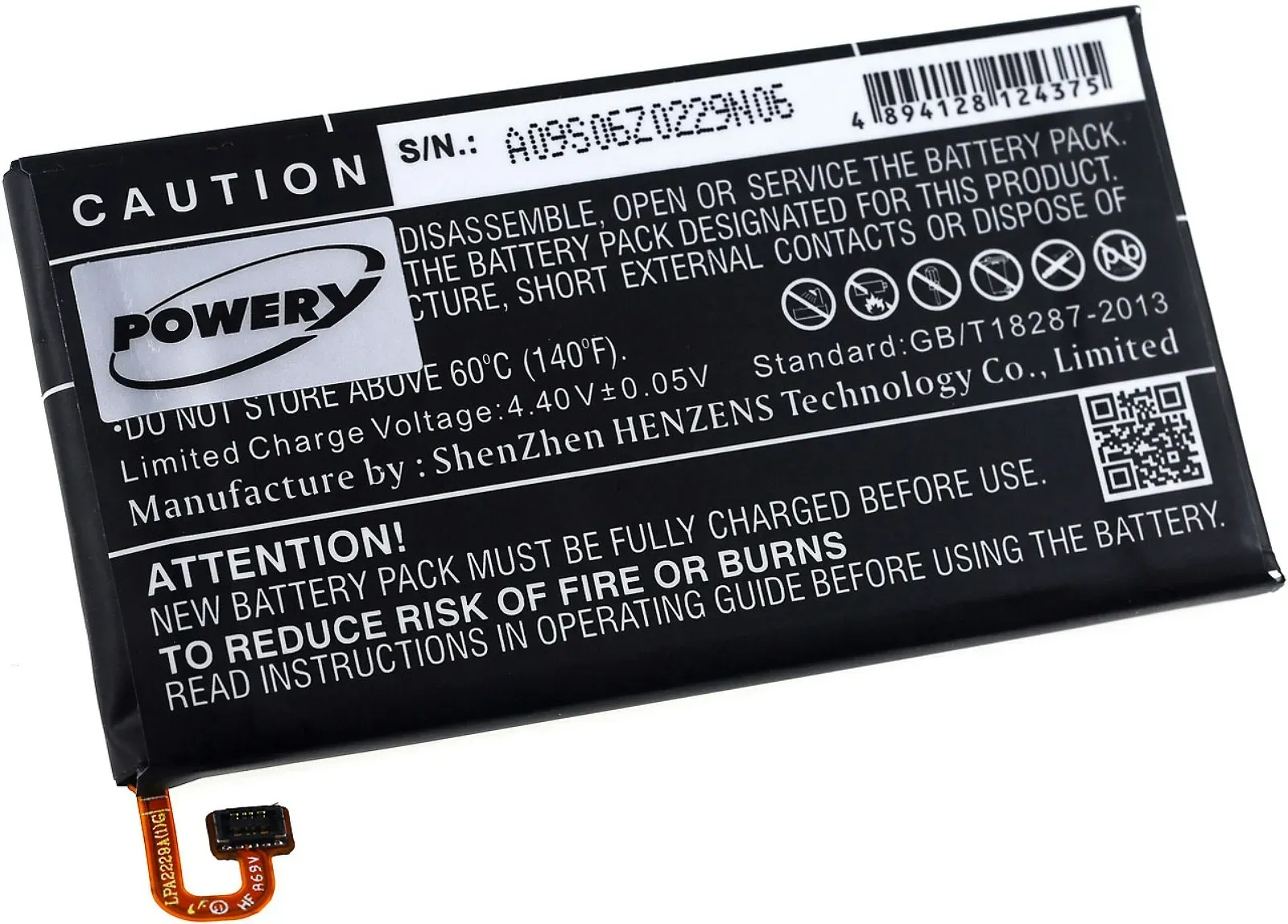Powery Akku für Smartphone Samsung Galaxy A3 2017 / SM-A320 / Typ EB-BA320ABE