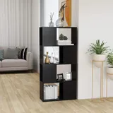 FUDUGEHMIOFWFJJ eckregal hängend,Regal schmal,bücher Regal,Bücherregal Raumteiler Grau 60x24x124,5 cm HolzwerkstoffGeeignet für Bad, Küche, Schlafzimmer