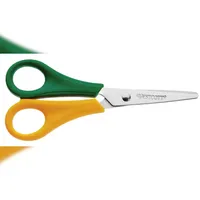 Westcott Kinderschere E-21596 00 13cm, spitz, grün/gelb, Linkshänder