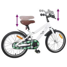 vidaXL Kinderfahrrad 18 Zoll weiß
