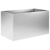 vidaXL Garten-Pflanzgefäß 80 x 50 x 50 cm Silber