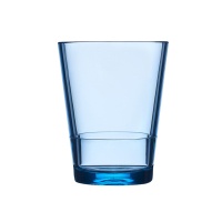 MEPAL Flow Trinkglas, Kunststoff, 200ml, nordic blue