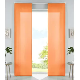 Gardinenbox Vorhang, 2er Set HxB 245x60 cm Orange