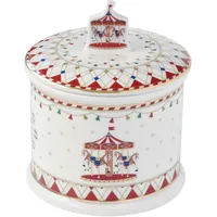 Mambocat Keksdose Christmas Wonderland rund H16,5cm Porzellan Gebäckdose Weihnachten