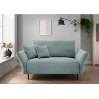 2-Sitzer INOSIGN "Vanilla", blau (aqua), B:193cm T:102cm, Sofas, Armlehnenfunktion