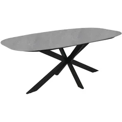 byLIVING Tisch OVAL, Breite 200 cm, Stein-Optik