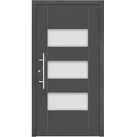 Aluminium-Haustür Moderno M500/B 110 cm x 210 cm Anthrazit Metallic Anschlag L