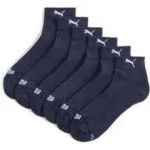 Puma Cushioned Quarter Socken 3er Pack Blau 43-46