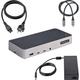 Startech StarTech.com USB-C Drei Monitor Docking Station - HDMI/DP Dreifach 4K USB Hub - GbE - 100W PD - Universelle Multi-Monitor Dockingstation - Thunderbolt 3/4 Kompatibel (116E-USBC-DOCK)