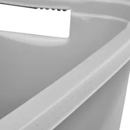 KEEEPER Wäschewanne grau, mit 2 Griffen, aus Kunststoff, 52 l,