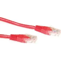 Act Siemon Cat 6a, UTP 3m Netzwerkkabel Rot U/UTP