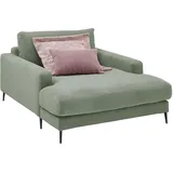 KAWOLA Relaxsessel CARA Feincord 132 x 84 x 170 cm Grün