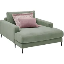 KAWOLA Relaxsessel CARA Feincord 132 x 84 x 170 cm Grün