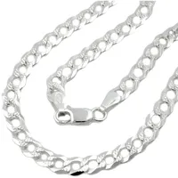 Gallay Kette 4,6mm flache Panzerkette mit Muster Silber 925 50cm in silber | Gr.: onesize