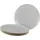 CreaTable Pizzateller Vintage Nature 33 cm grau 4er Set