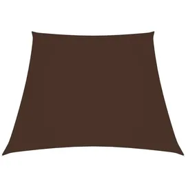 vidaXL Sonnensegel Oxford-Gewebe Trapezförmig 2 Stück 4 x 3 m Braun