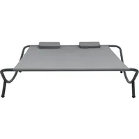 vidaXL Doppelliege 200 x 173 x 45 cm anthrazit