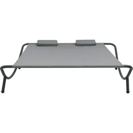 vidaXL Doppelliege 200 x 173 x 45 cm anthrazit