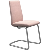 Stressless® Polsterstuhl Laurel, Low Back, Größe M, mit Beinen aus Stahl in Chrom matt rosa