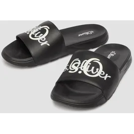 s.Oliver Pantoletten mit Logo schwarz 43