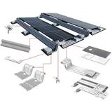 PV-Montageset Flachdach iFIX Süd, für 2x PV-Module (Ausführung: Foliendach - harte Dämmung. 22° Verschattungswinkel)