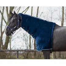 QHP Halsteil Fluff Fleece (M, Navy)