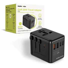 mobile origin GaN 35W Travel Adapter PW4 EU/UK/US/AUS 3x USB-C 2x USB-A