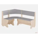 RODNIK Eckbank Malta Truhenbank, Holzoptik Sonoma Eiche, Kunstleder