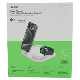 Belkin BoostCharge Qi2 15W magn.Ladestation weiß