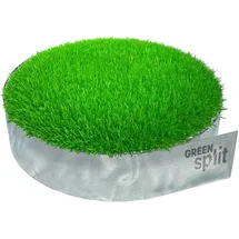 green split Rasenkantenband Metall 1500 x 25 cm silber