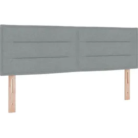 vidaXL LED-Speicherbett 140 x 200 cm Hellgrau