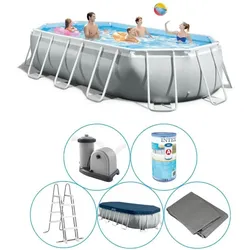 Pool - Intex - Prism Frame - Pool mit Filterpumpe - 503x274x122 cm EINHEITSGRÖSSE