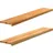 vidaXL Fensterbänke 2 Stk. Hellbraun 140x25x2 cm Massivholz Eiche